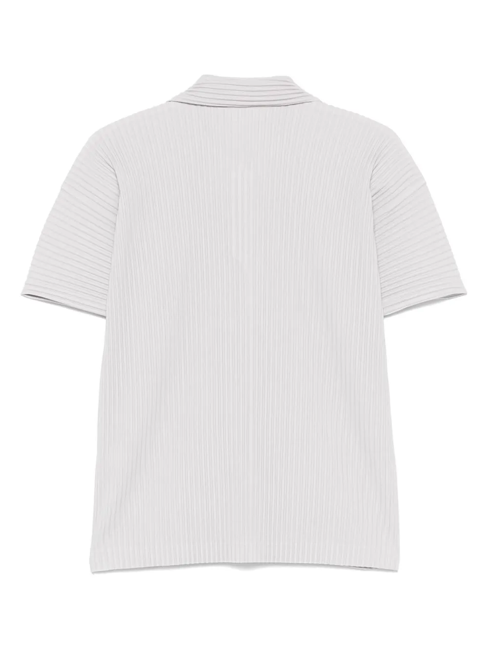 Pleated polo shirt