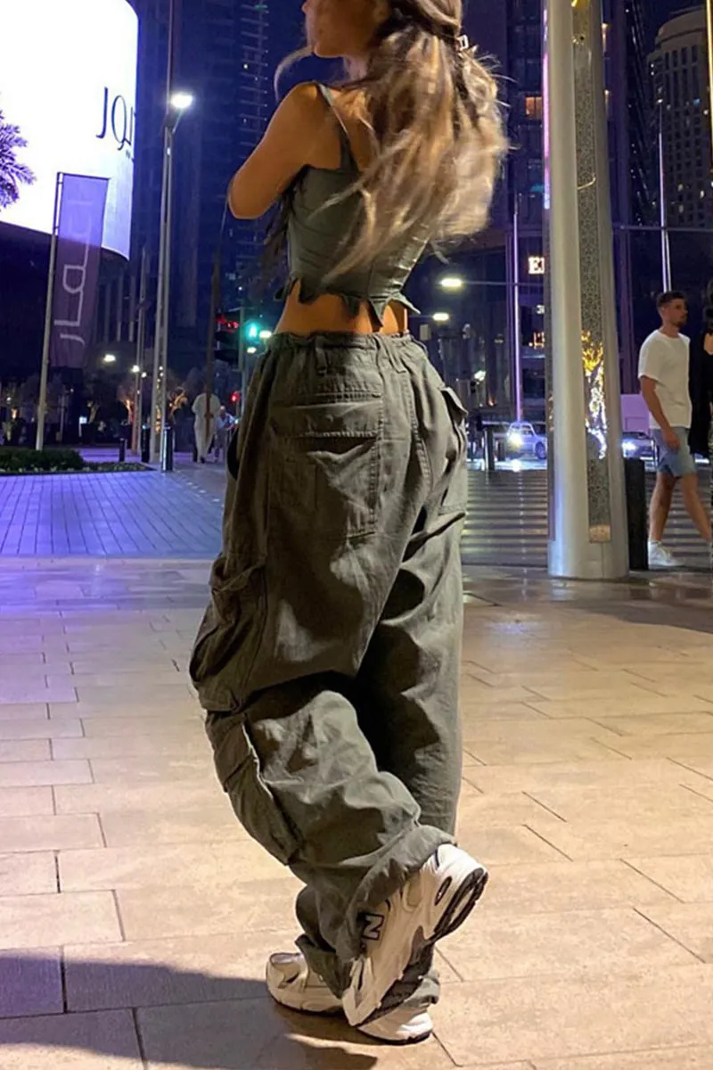 PM0244 Baggy Cargo Long Pants