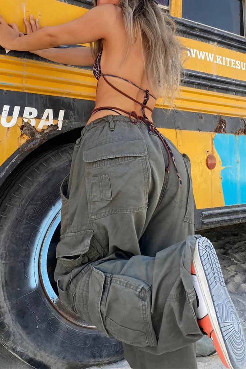 PM0244 Baggy Cargo Long Pants