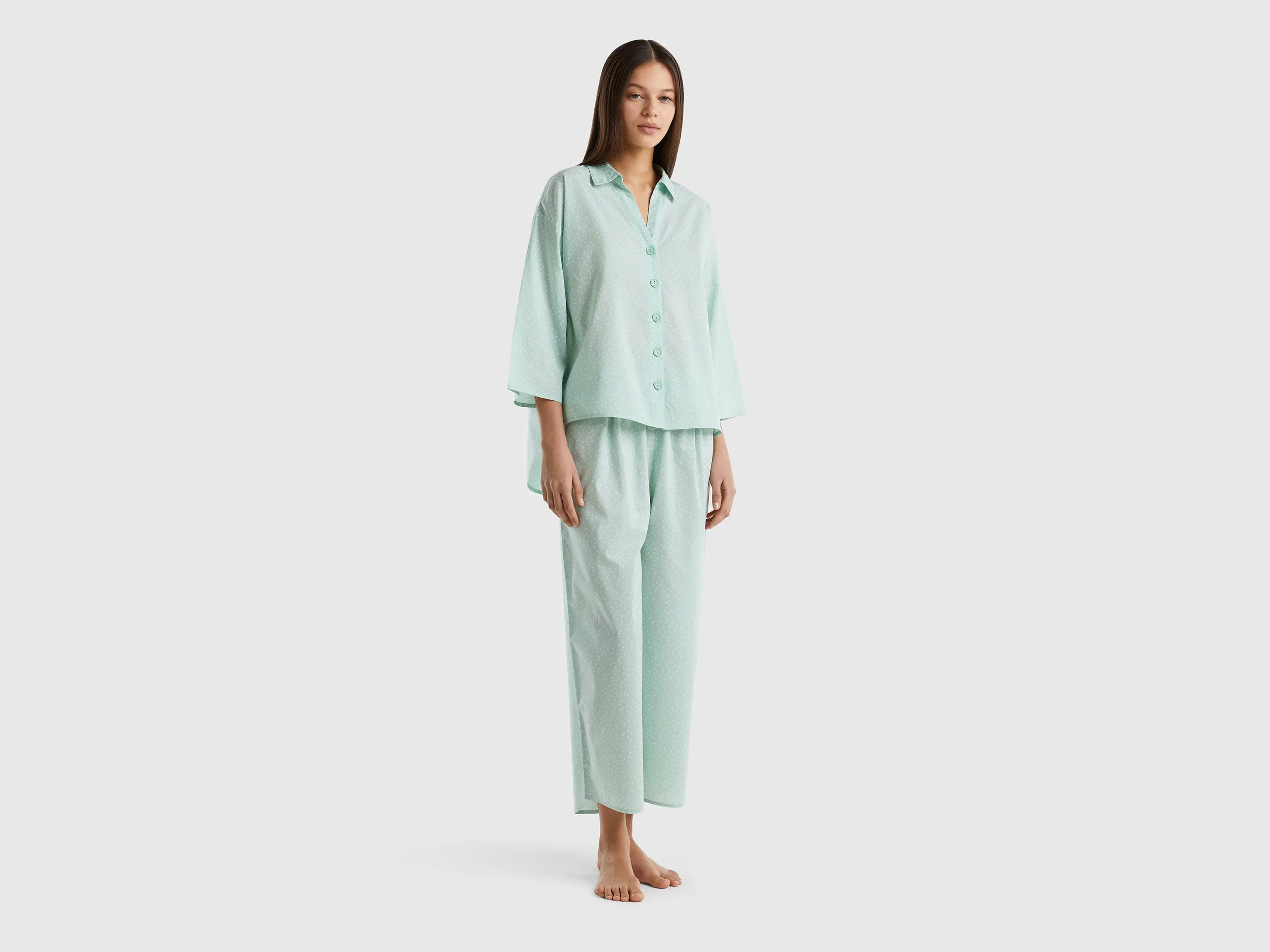 POLKA DOT PYJAMAS IN COTTON