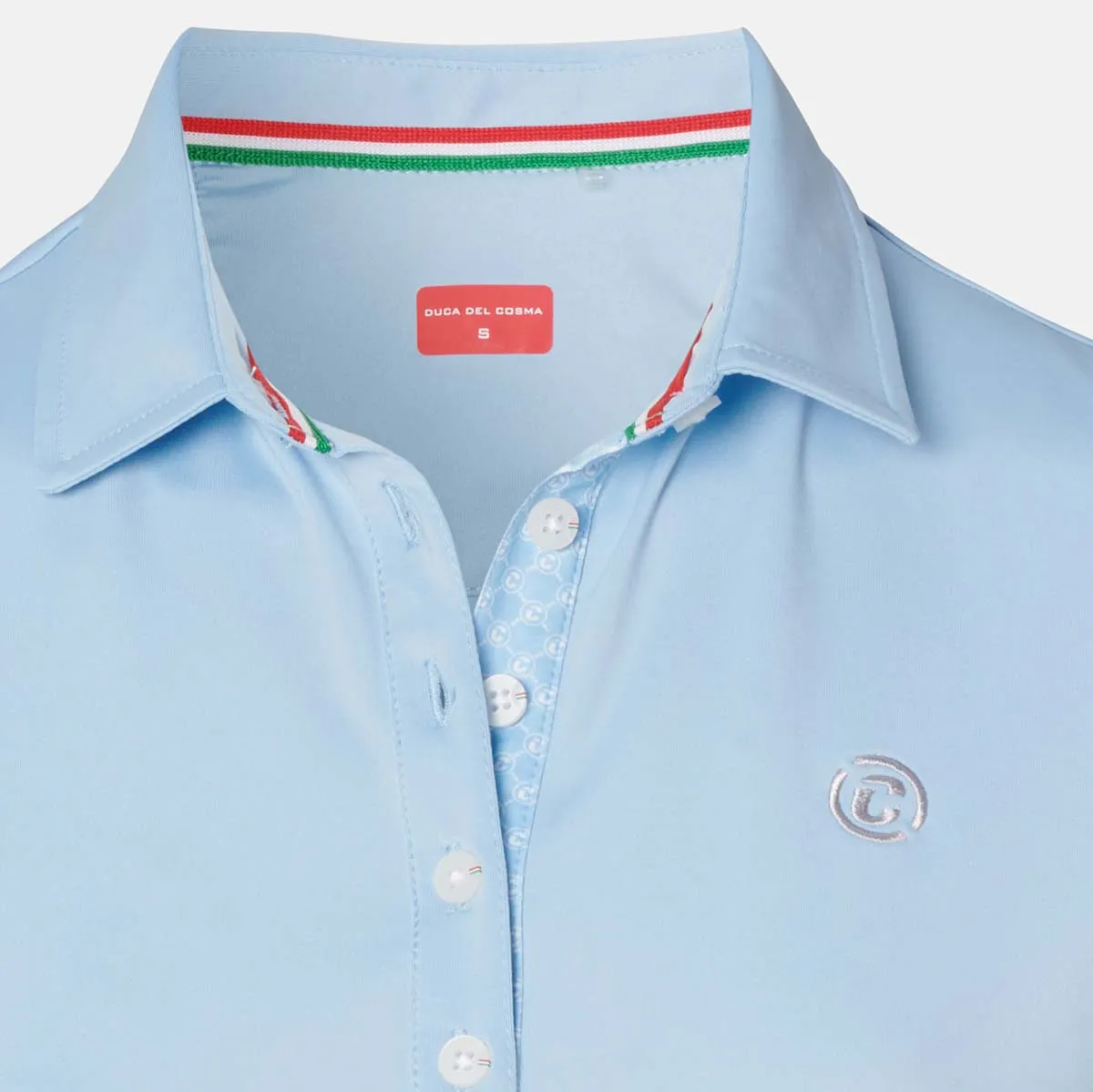 Polo Bianca - Light Blue/White