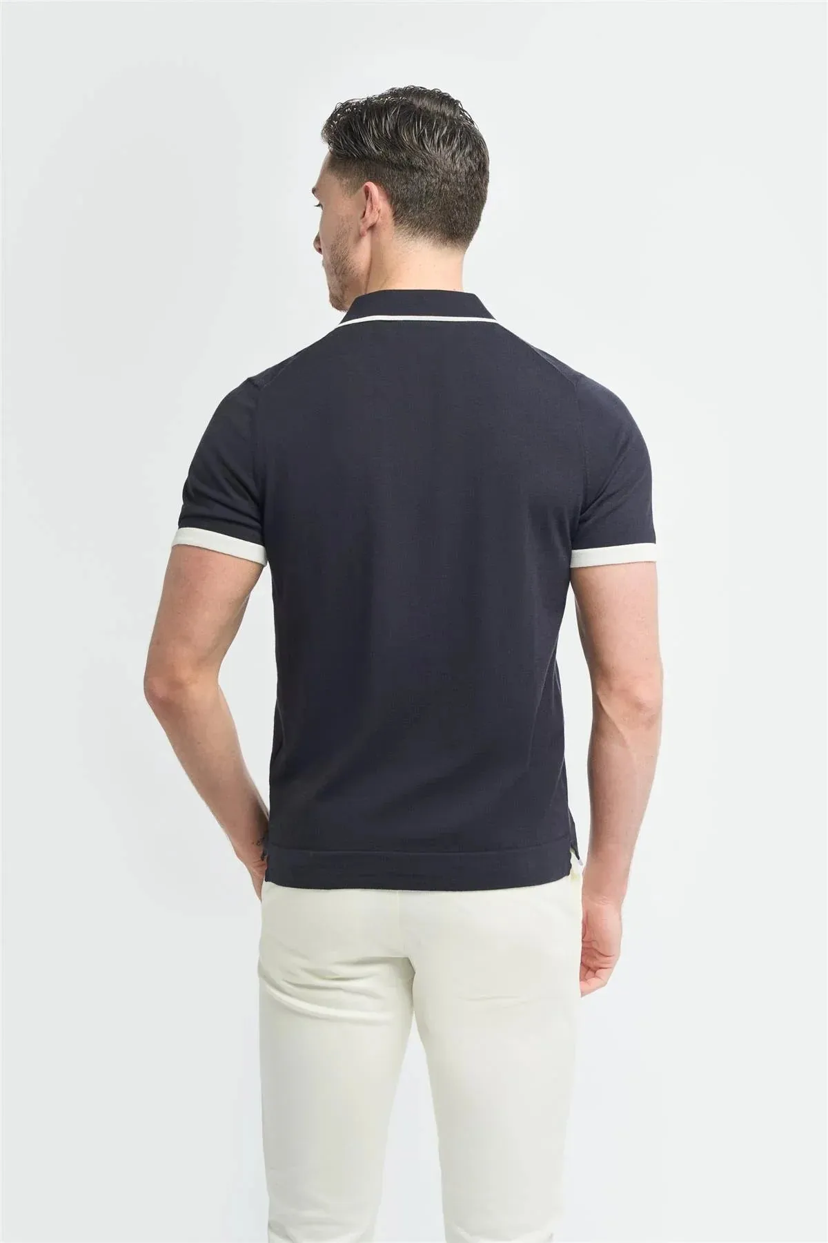 Polo Cavani Enrico bleu marine