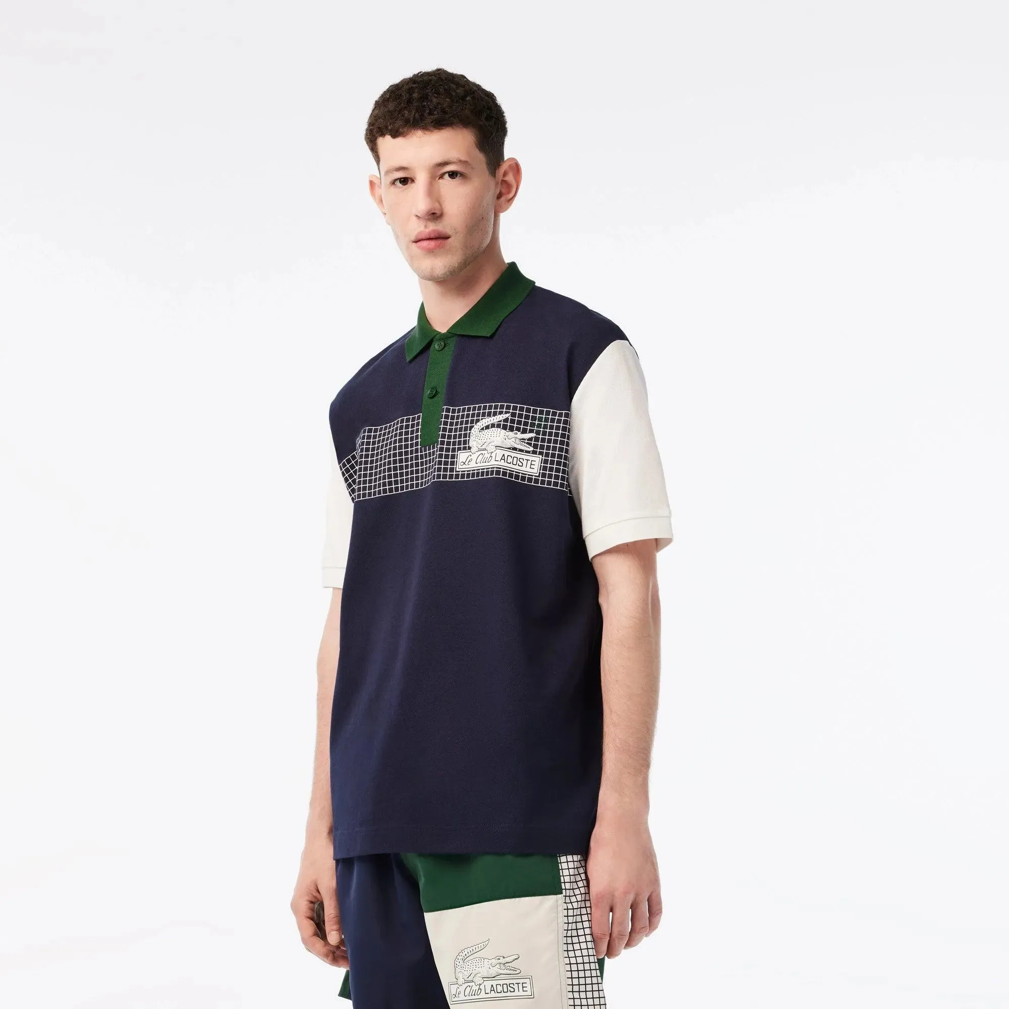 Polo de hombre Lacoste loose fit en algodón ecológico