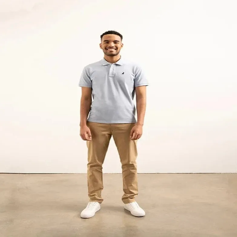 Polo Light Blue Pique Short Sleeve Golfer