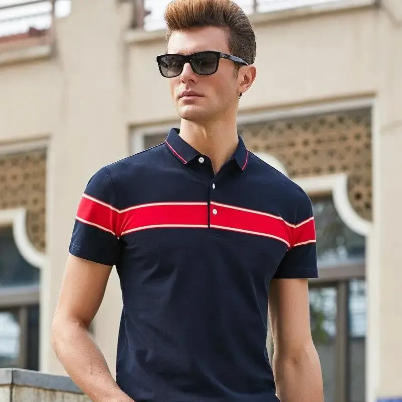 POLO MILITAIRE - BANDE ROUGE