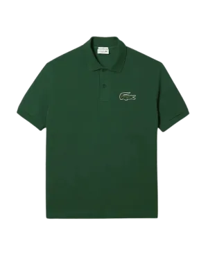 Polo unisex Lacoste loose fit en piqué de algodón verde