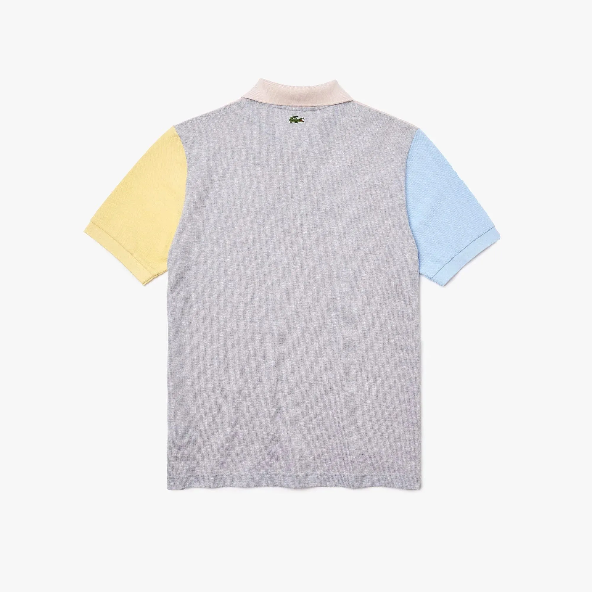 Polo unisex Lacoste L!VE relaxed fit en piqué de algodón con diseño color block