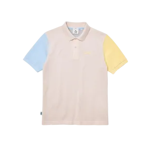 Polo unisex Lacoste L!VE relaxed fit en piqué de algodón con diseño color block