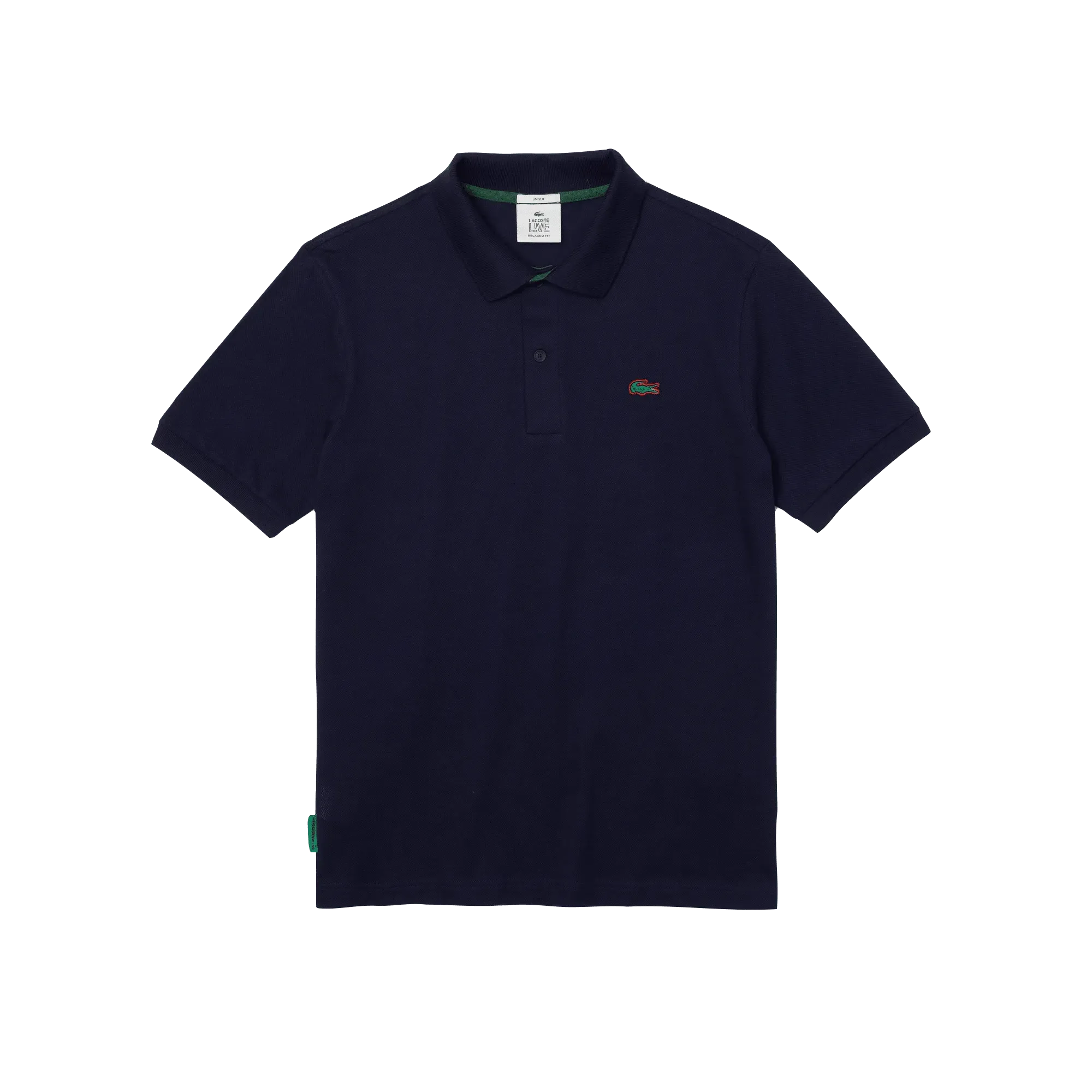 Polo unisex Lacoste L!VE relaxed fit en piqué de algodón stretch