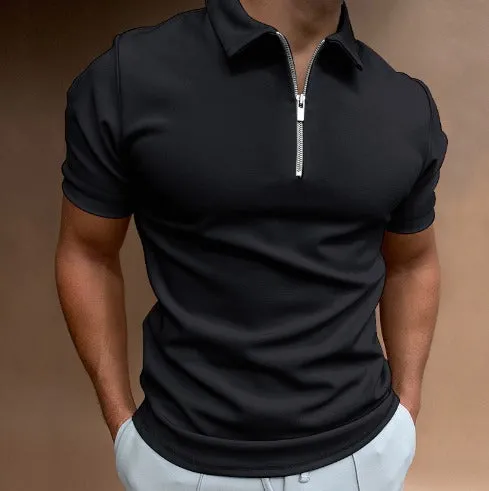 Polo Zipster™ | Men's Zip-Up Polo Shirt | Breathable Cotton, Modern Fit & Stylish Design