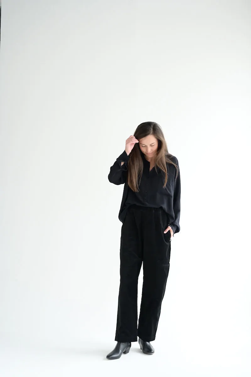 Pop Pants in Black Velvet