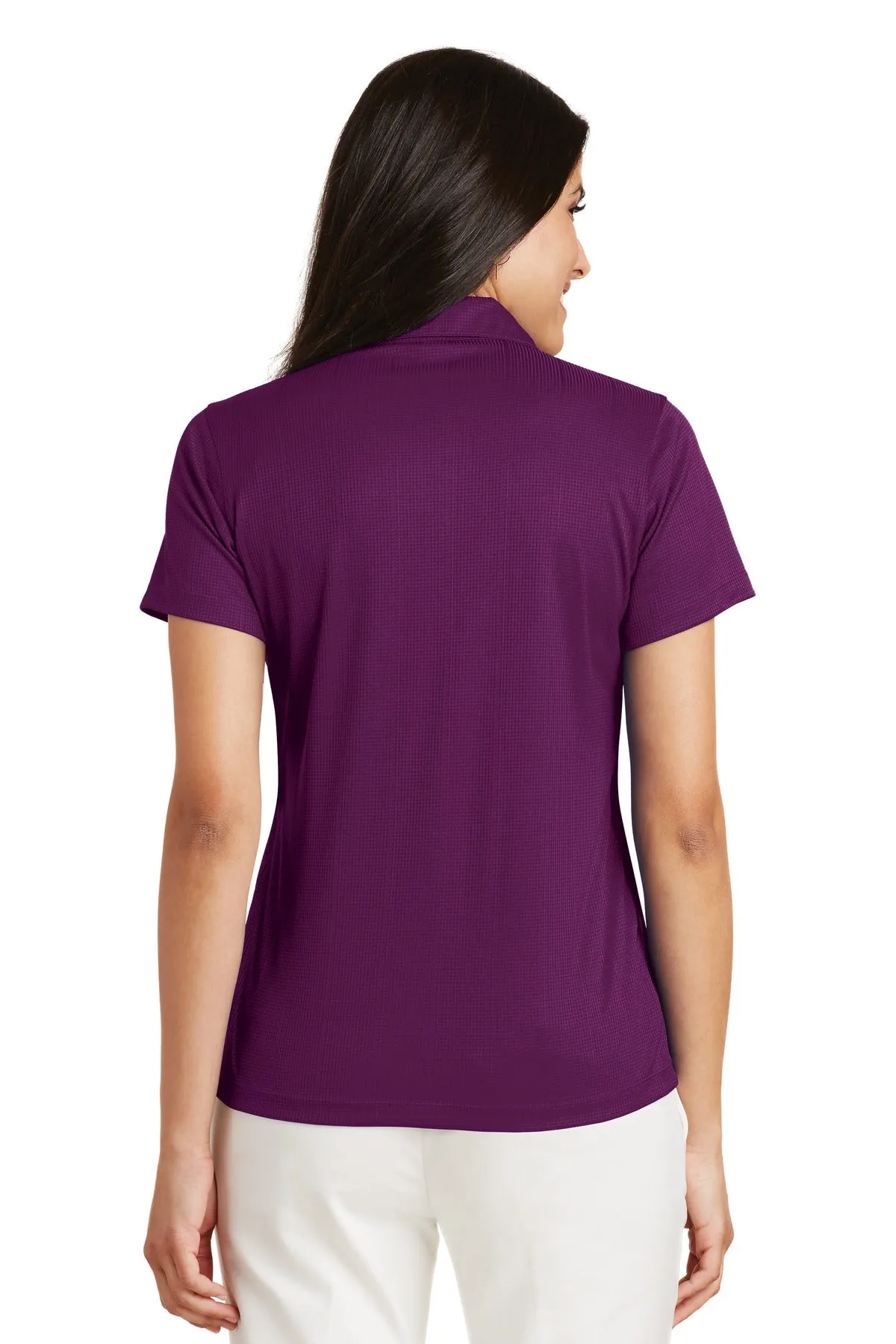 Port Authority Women's Performance Fine Jacquard Polo. L528 Violet Purple
