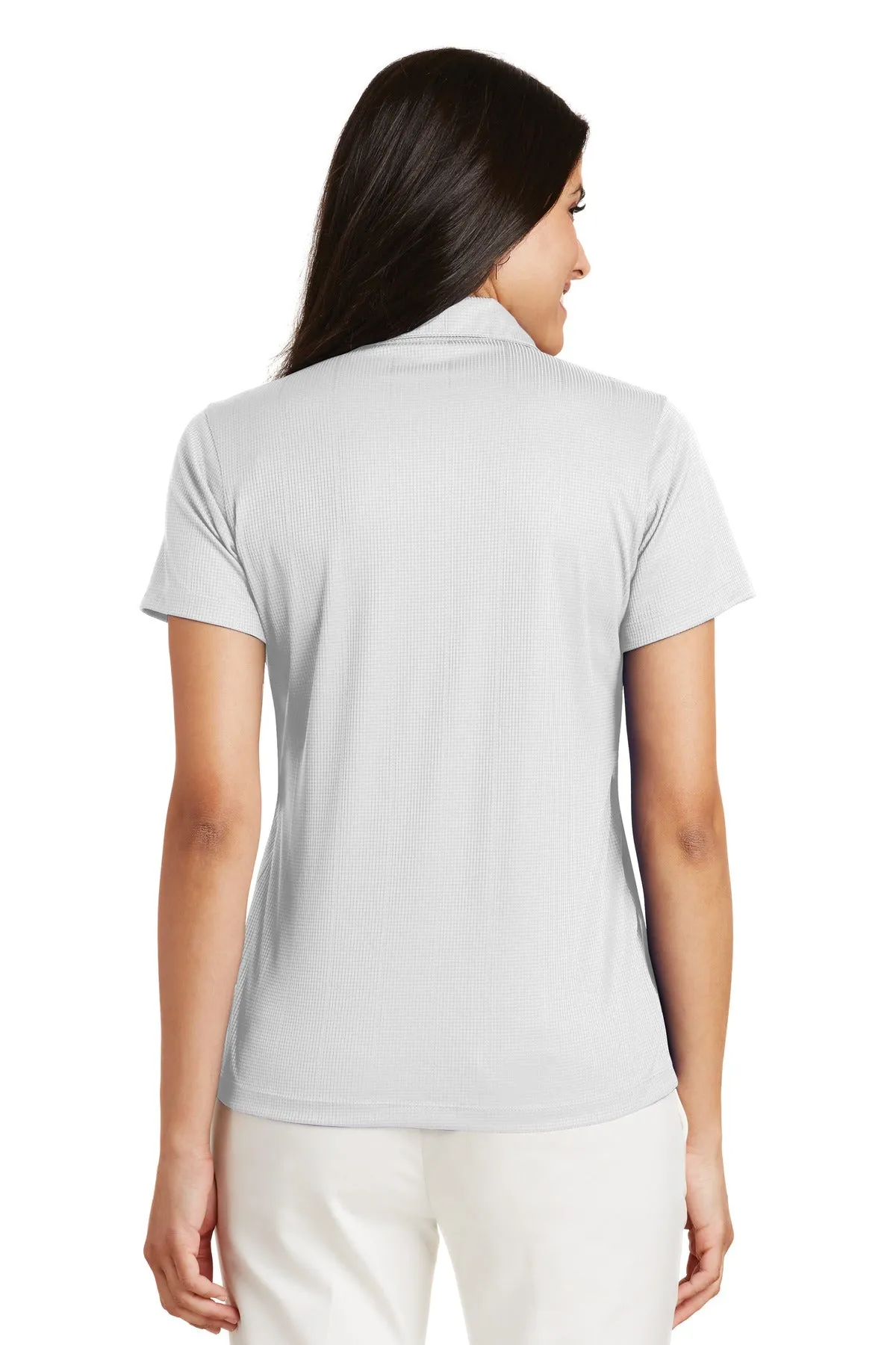 Port Authority Women's Performance Fine Jacquard Polo. L528 White