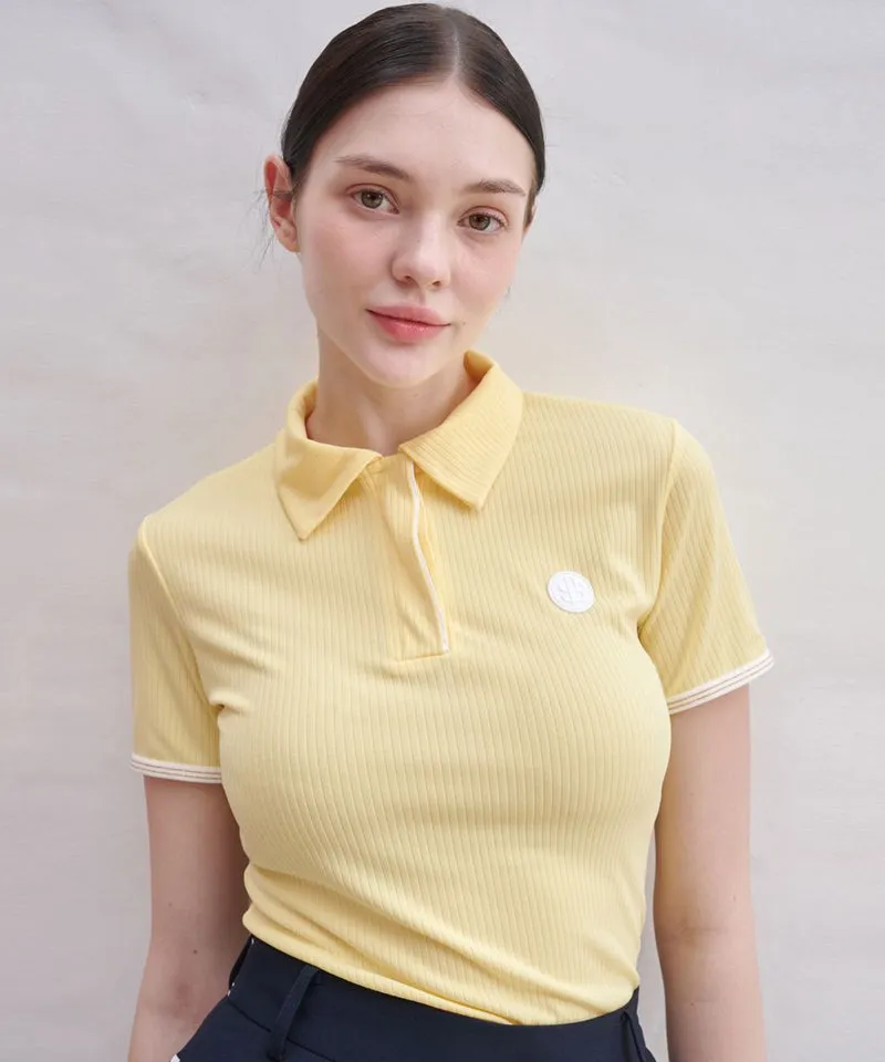 POSHERD Light Cool Pique Top - Light Yellow