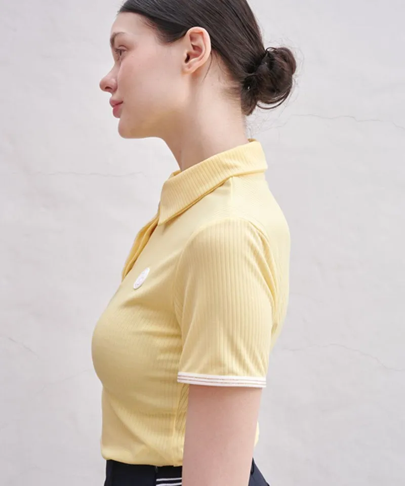 POSHERD Light Cool Pique Top - Light Yellow