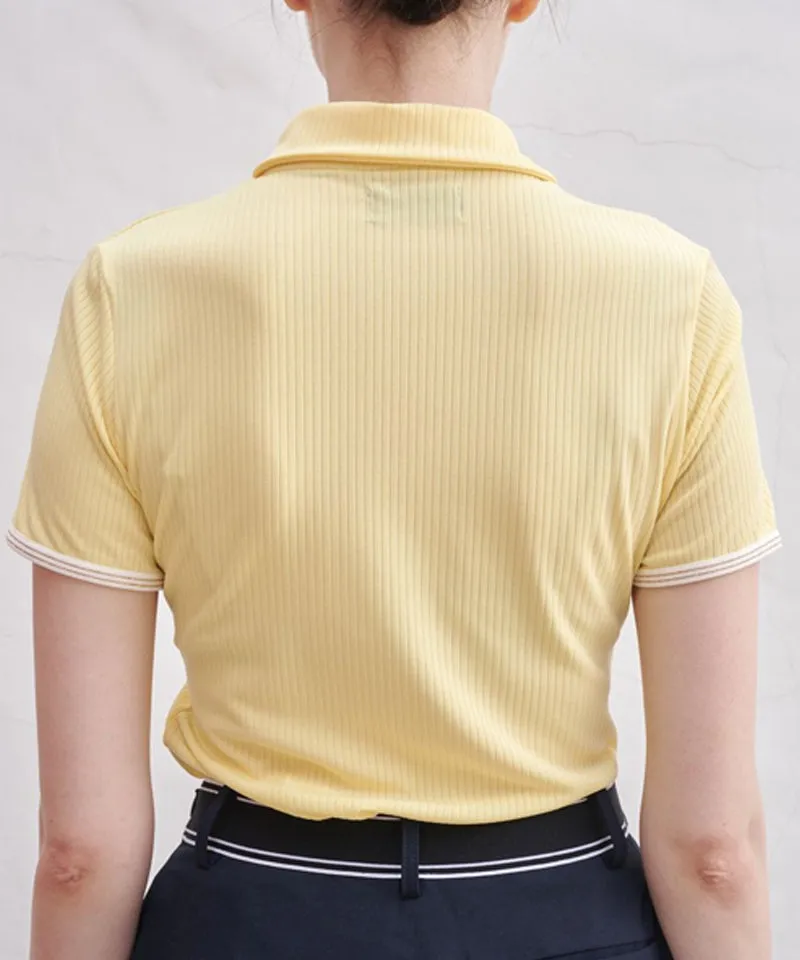 POSHERD Light Cool Pique Top - Light Yellow