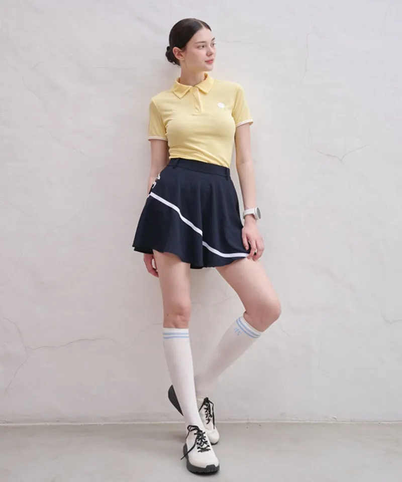 POSHERD Light Cool Pique Top - Light Yellow