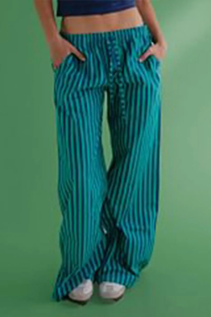 PR3271 Stripe Casual Long Pants