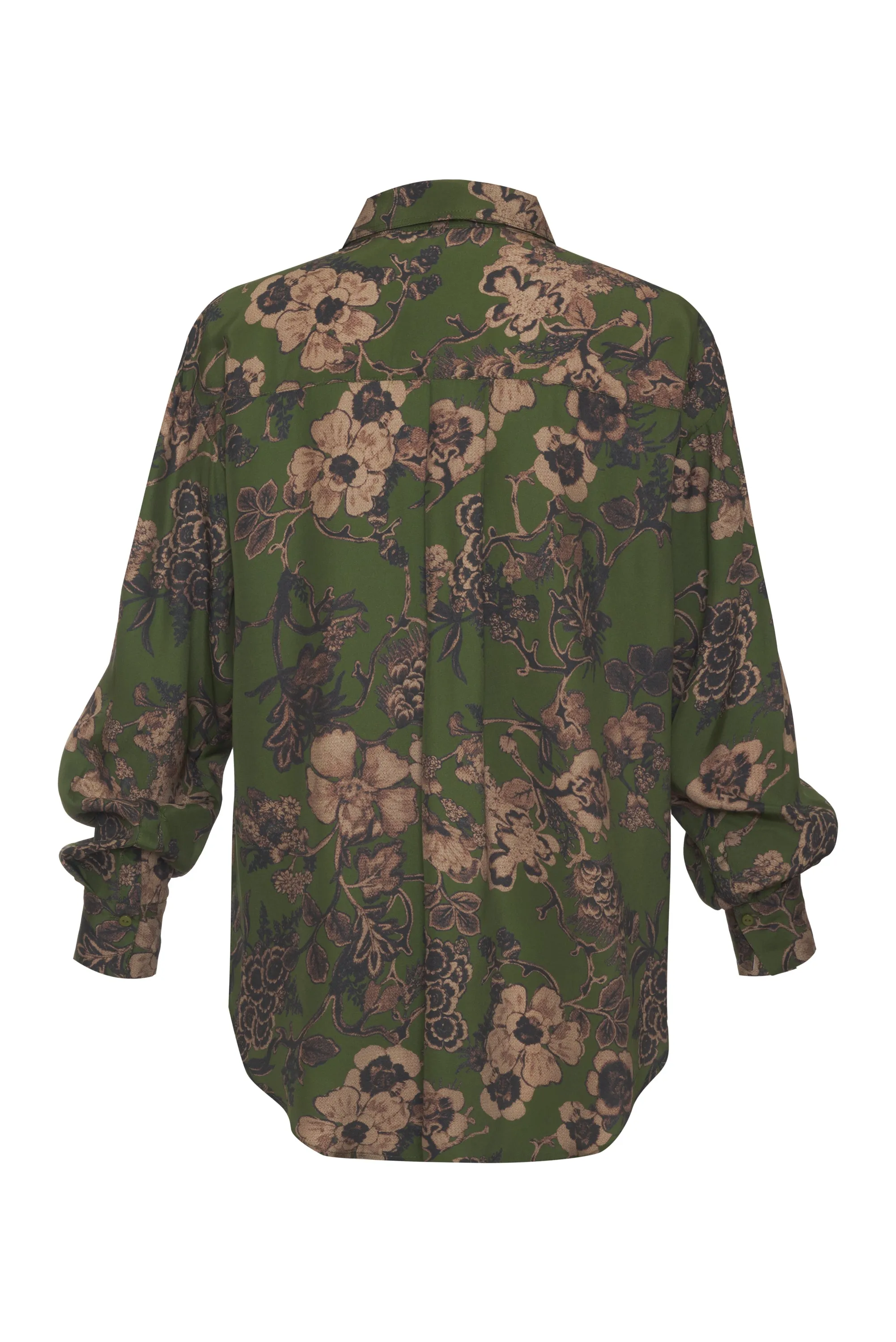 Printed LA Loose Shirt Sage Botanical