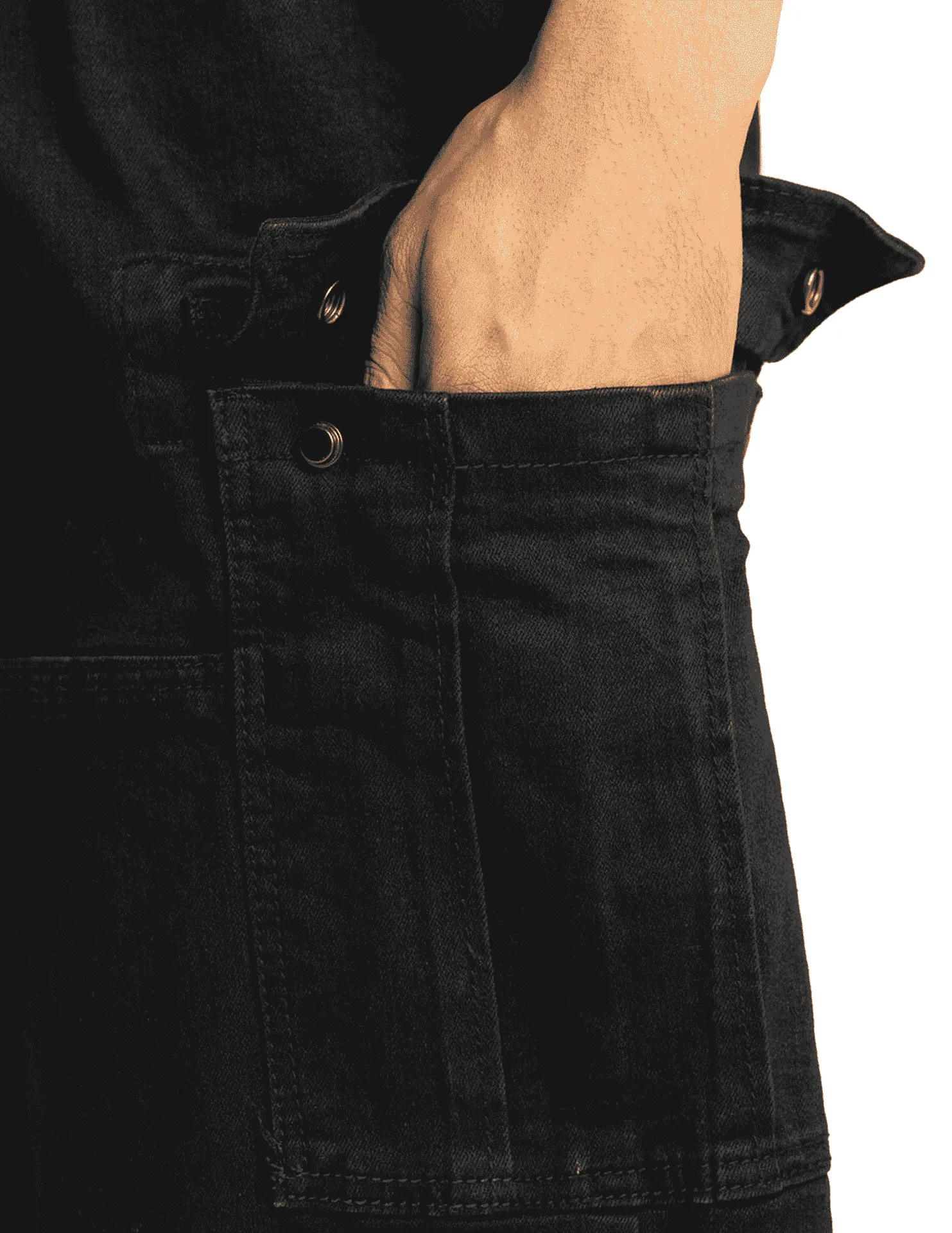 Pro Club Baggy Denim Cargo - Black