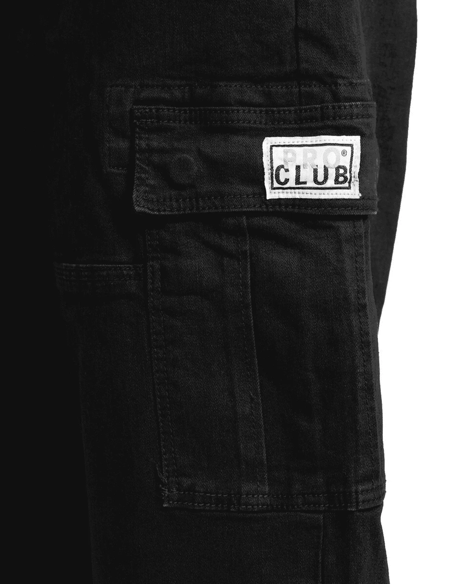 Pro Club Baggy Denim Cargo - Black