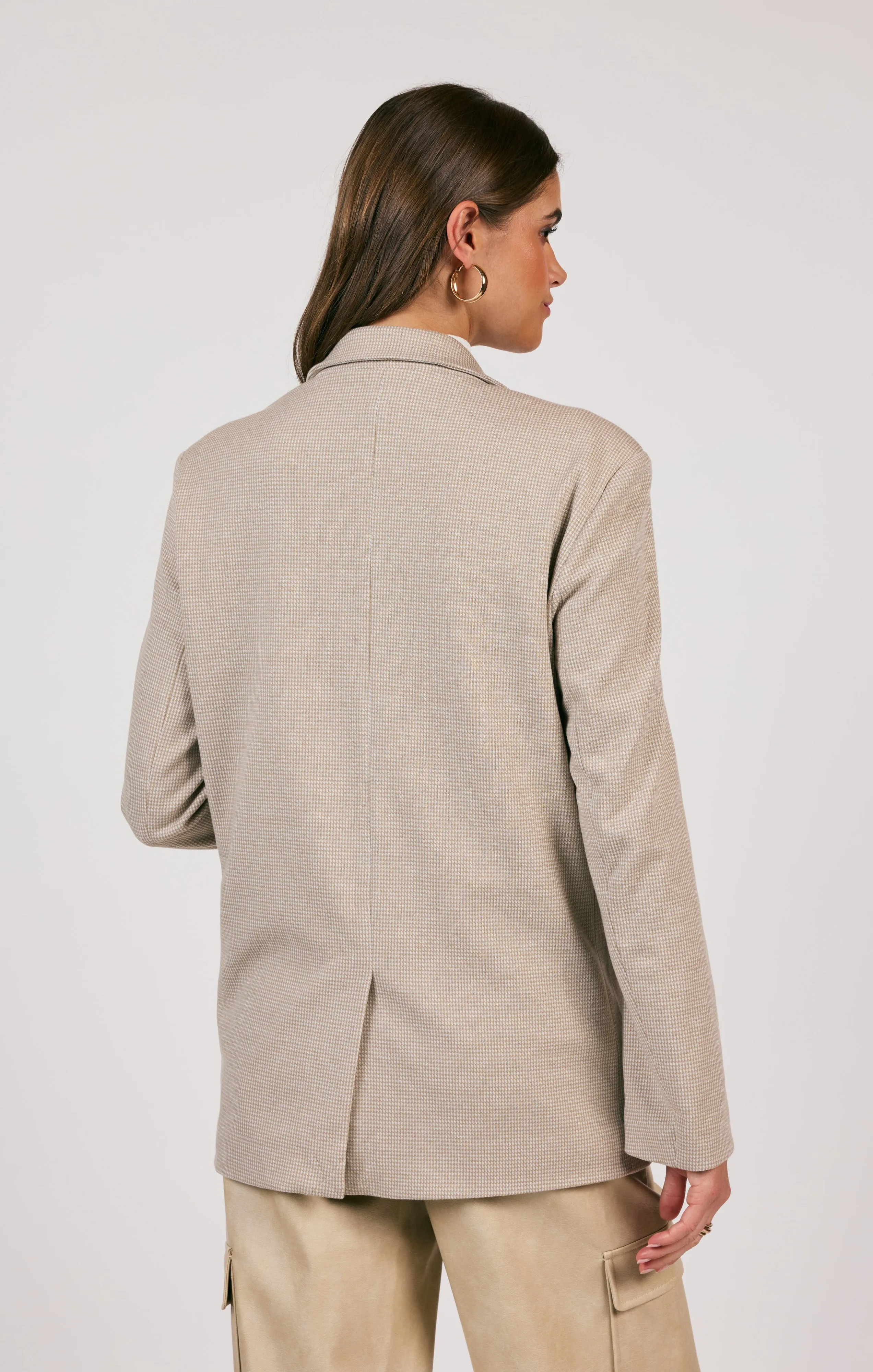 PROGRESS HOUNDSTOOTH SOFT BLAZER