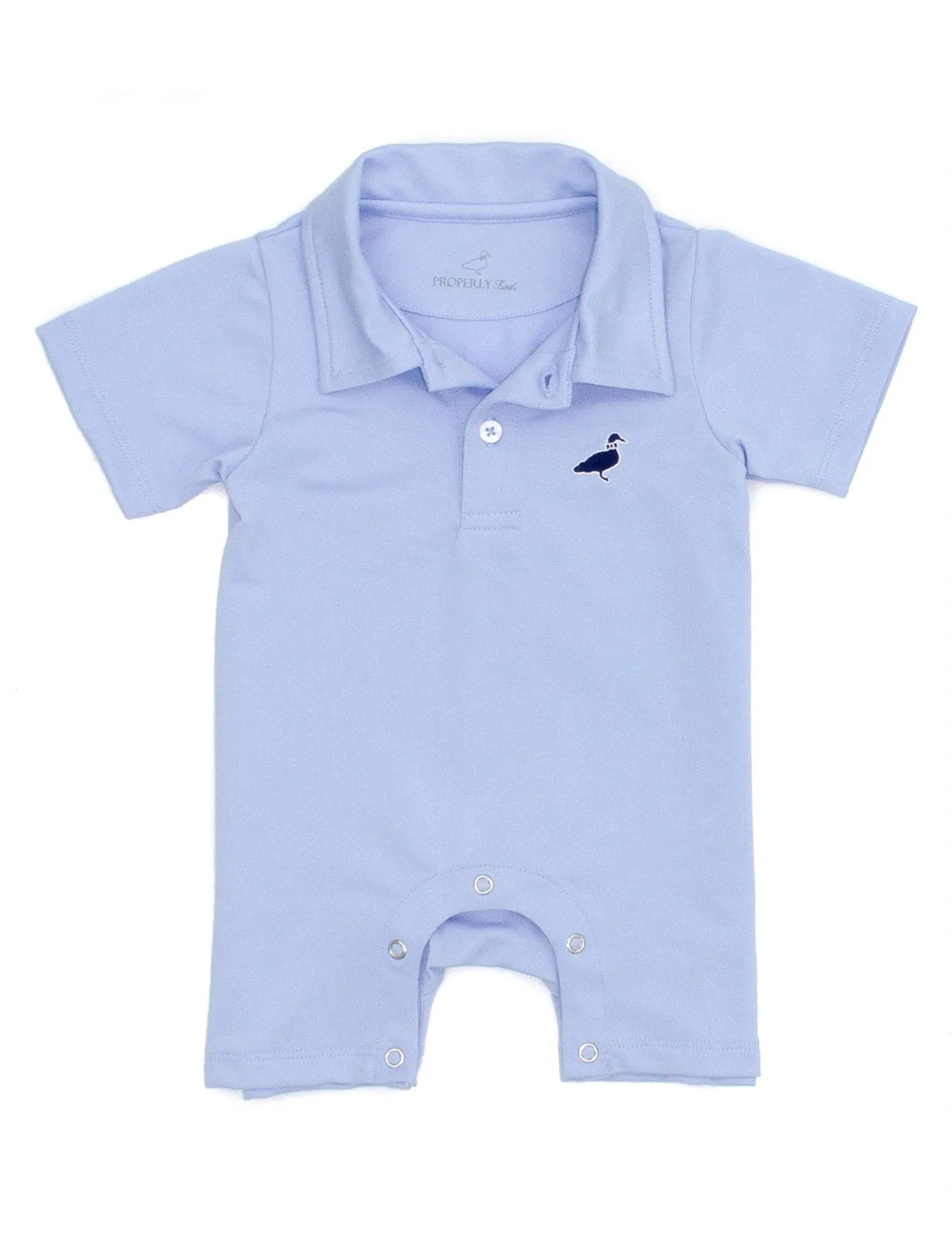 Properly Tied LD Baby Canal Polo Shortall in Light Blue