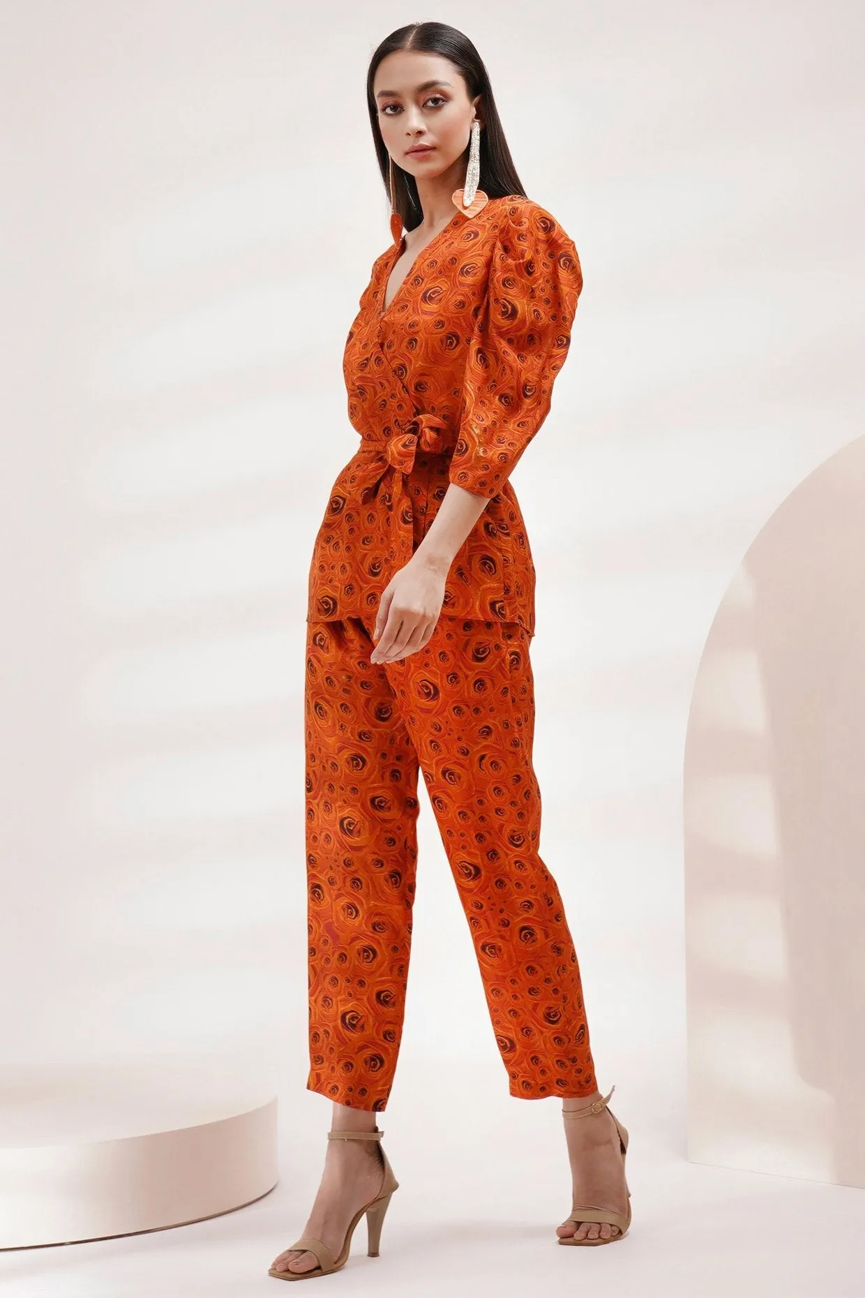 Puff Sleeves Top Coord Set