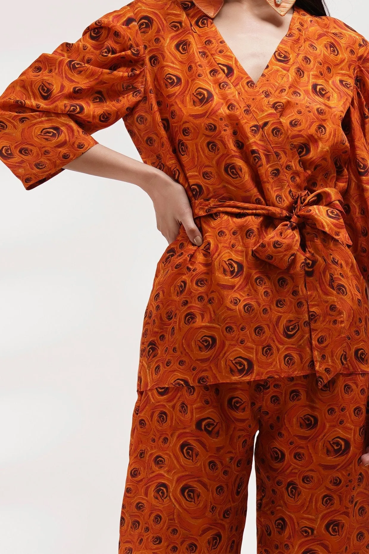 Puff Sleeves Top Coord Set