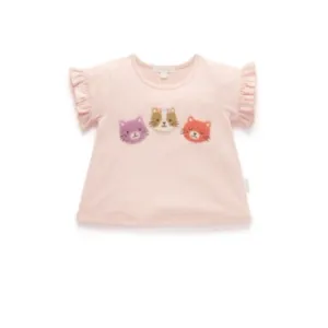 PureBaby - Fluffy Cat Ruffle Tee