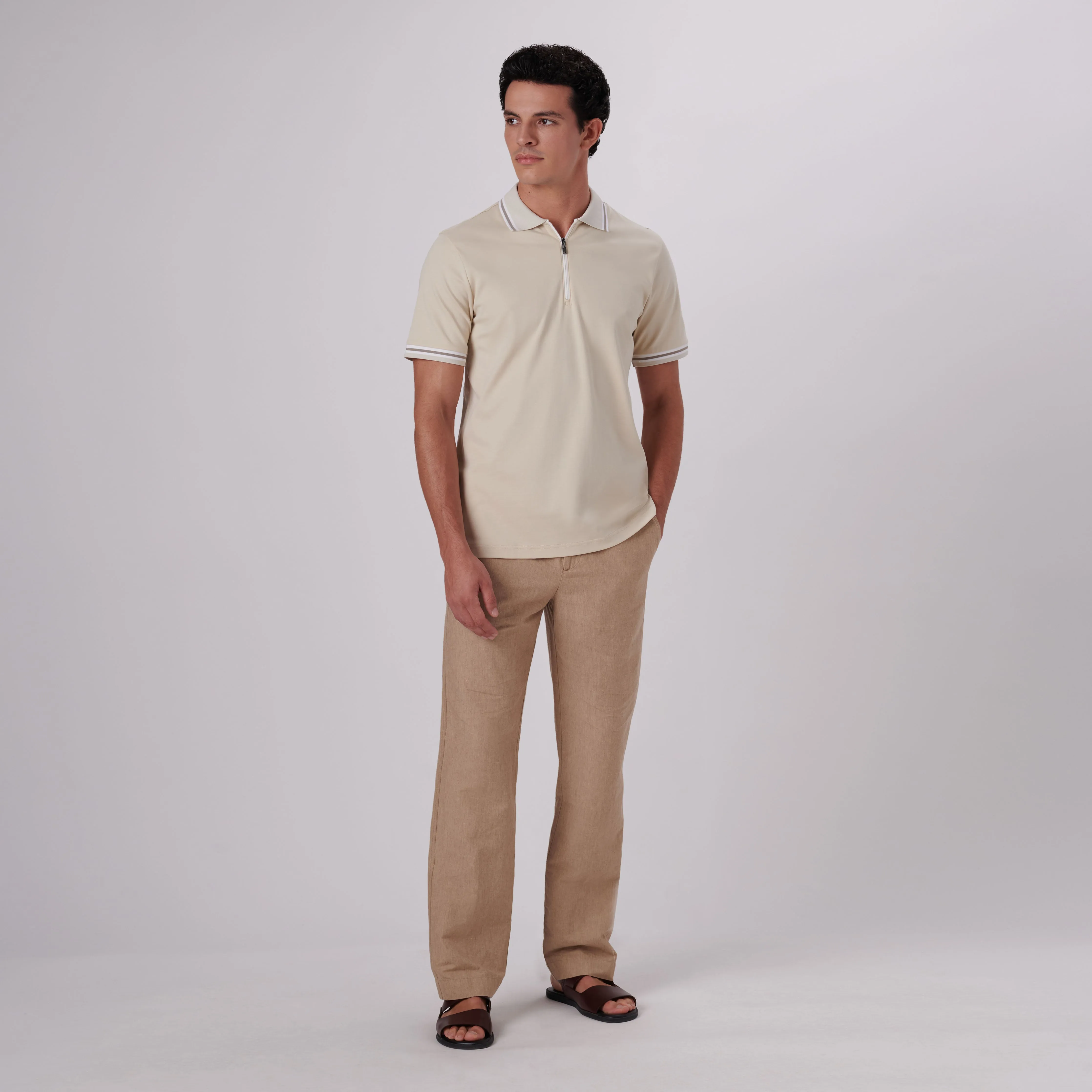 Quarter Zip Polo Shirt