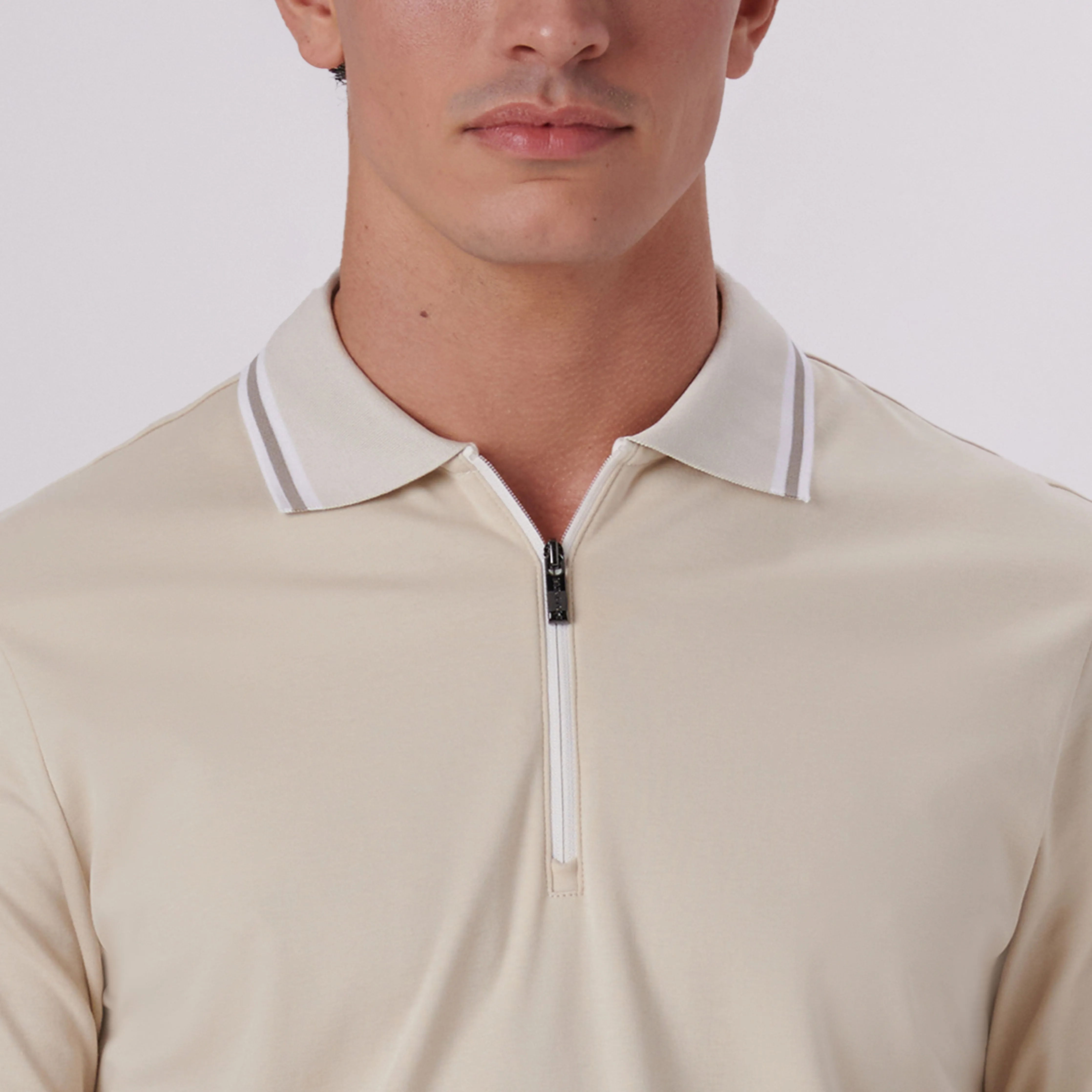 Quarter Zip Polo Shirt