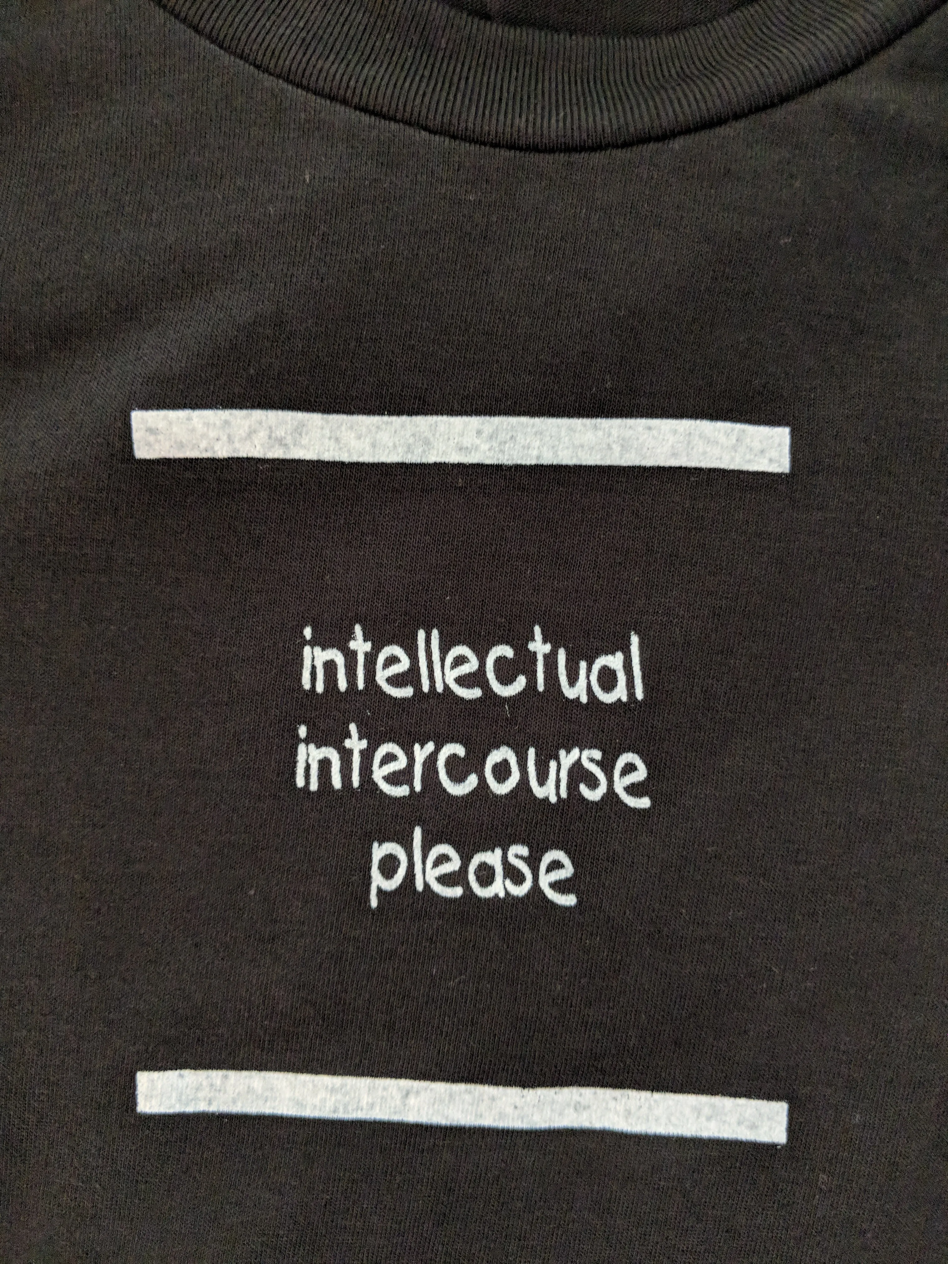"INTELLECTUAL" T-Shirt Black