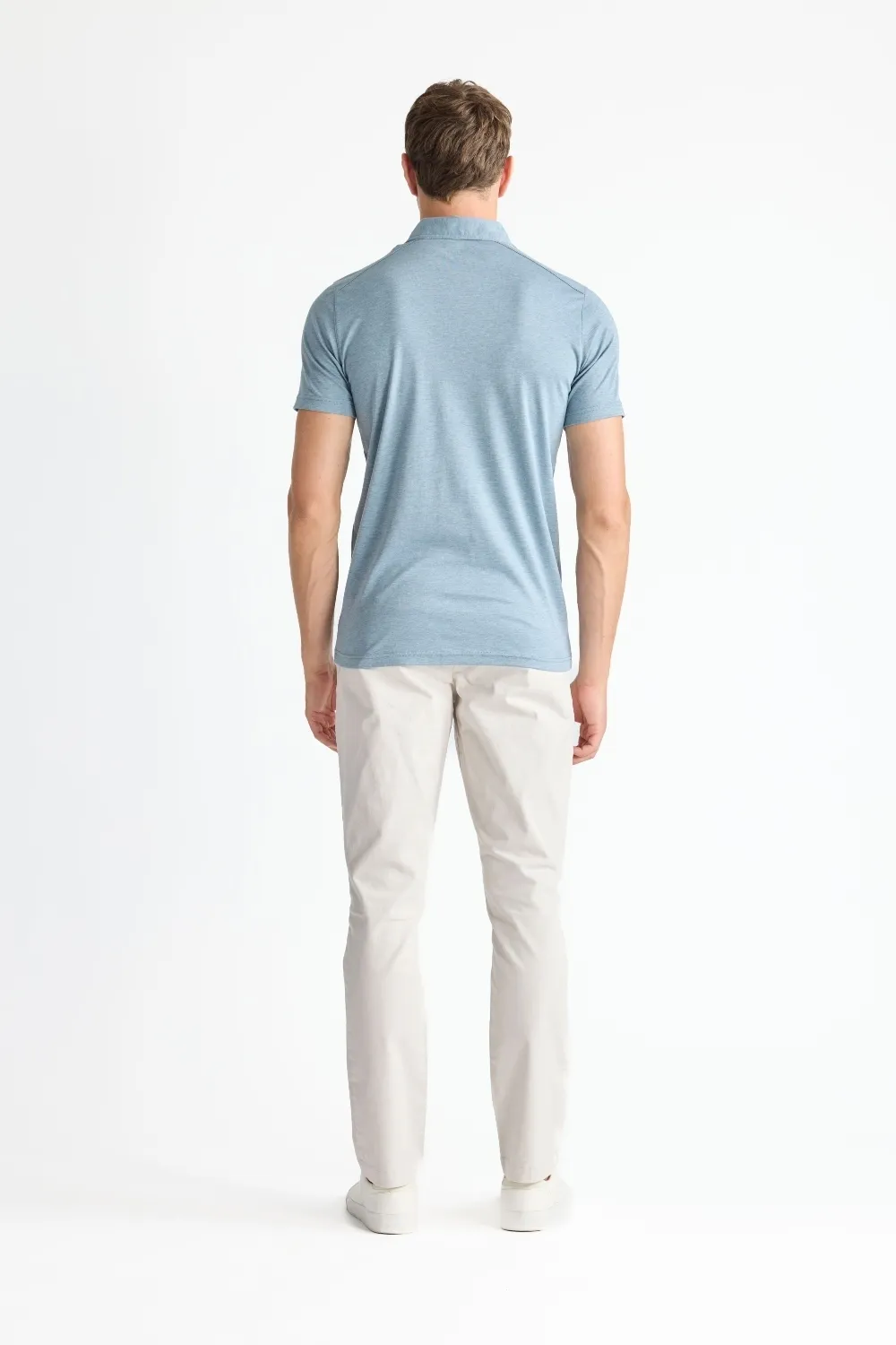 Raffi Open Collar Polo - Storm
