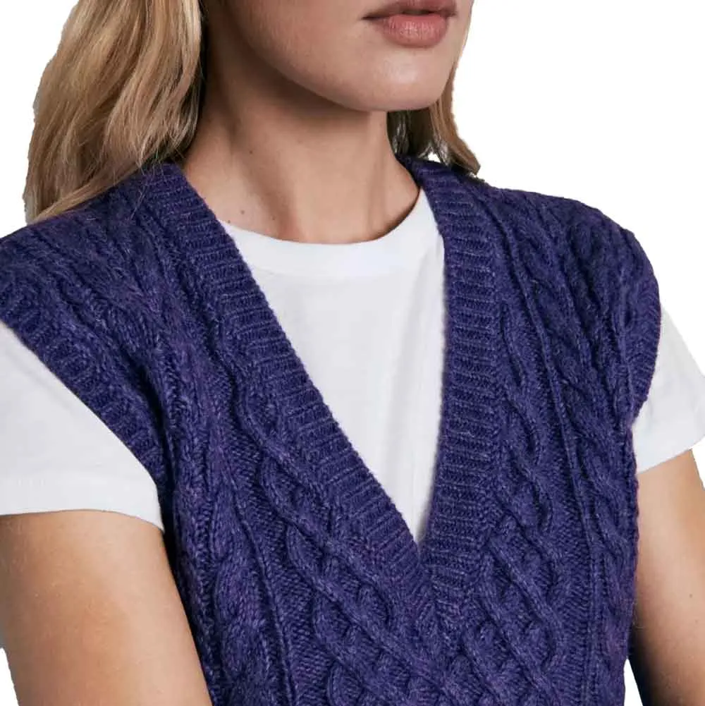 Rag & Bone Elizabeth Cable Knit Sweater Vest