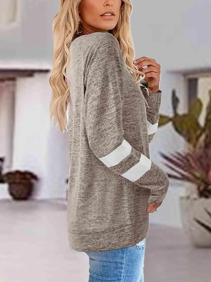 Raglan Sleeve T-Shirt, V Neck