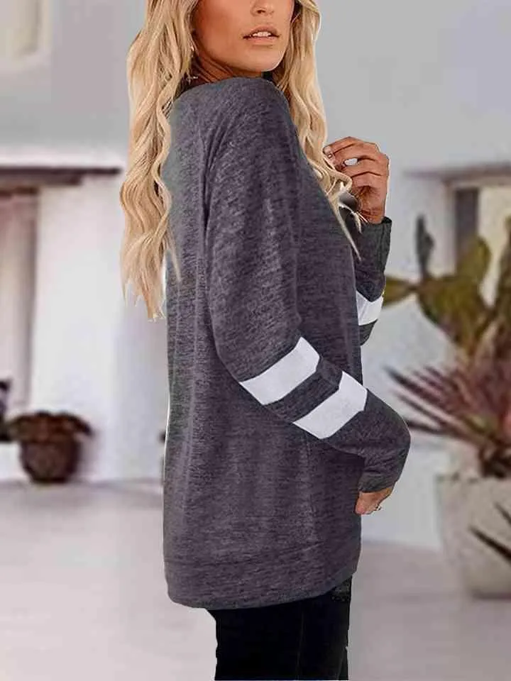 Raglan Sleeve T-Shirt, V Neck