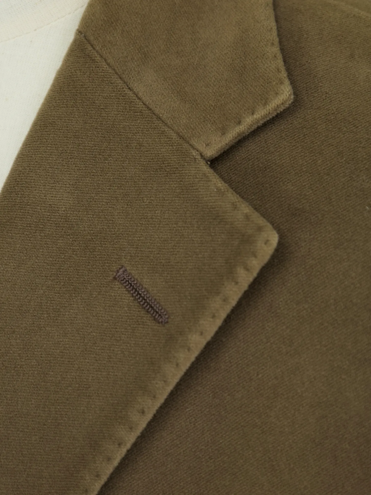 Ralph Lauren Light Brown Moleskin Cotton Blazer Jacket