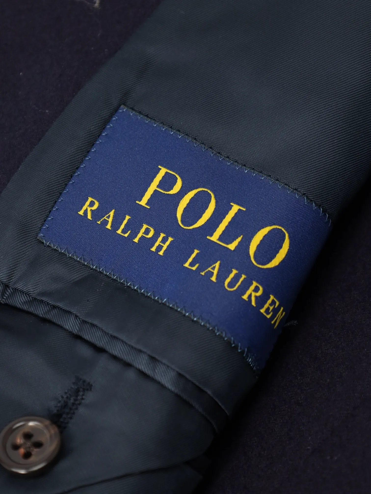 Ralph Lauren Navy Iconic Flannel Blazer