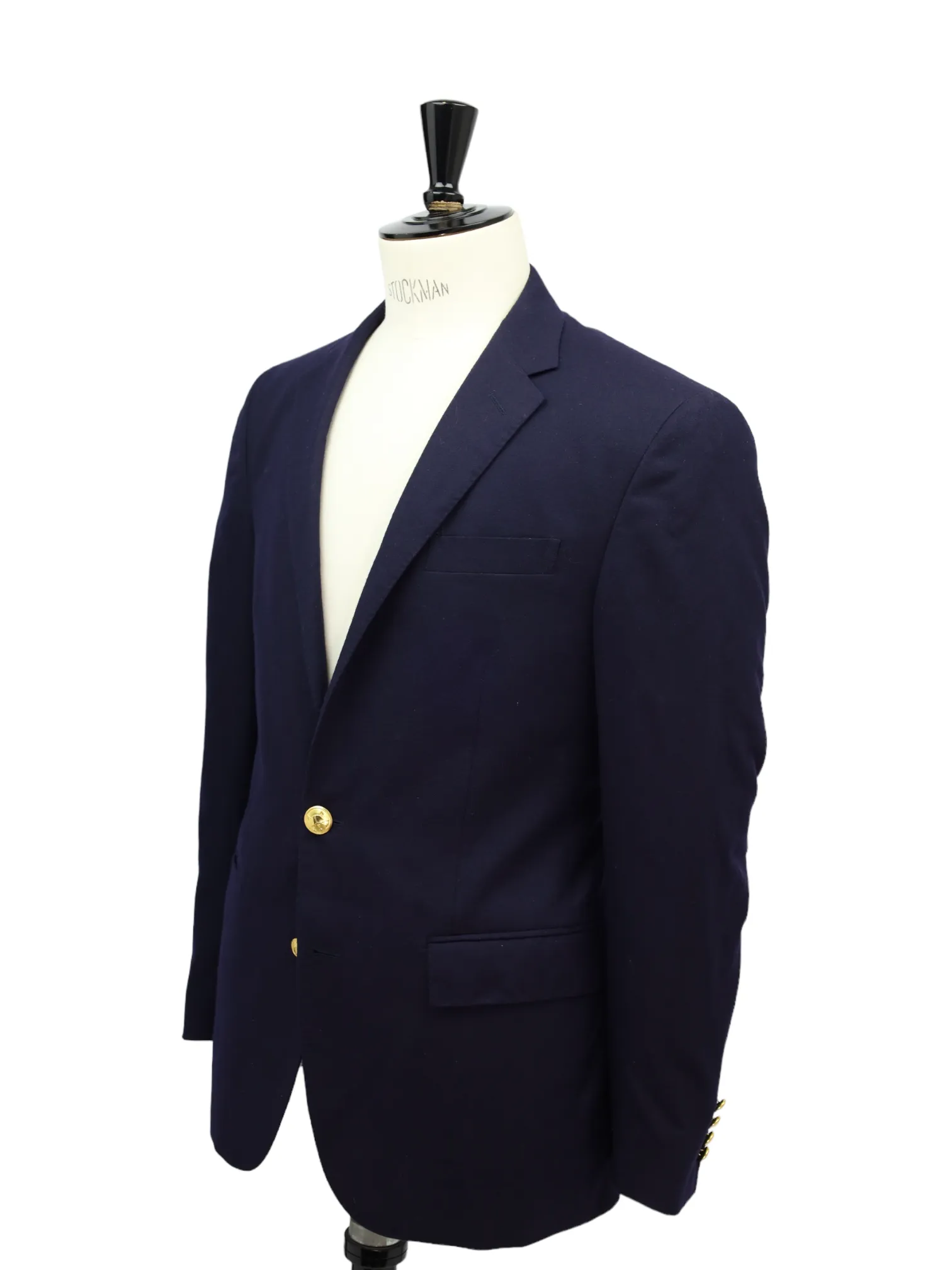 Ralph Lauren Navy Iconic Flannel Blazer