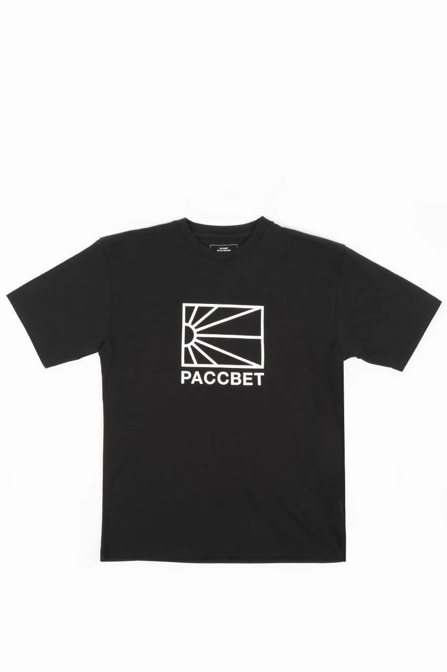 RASSVET MENS COTTON LOGO T-SHIRT BLACK