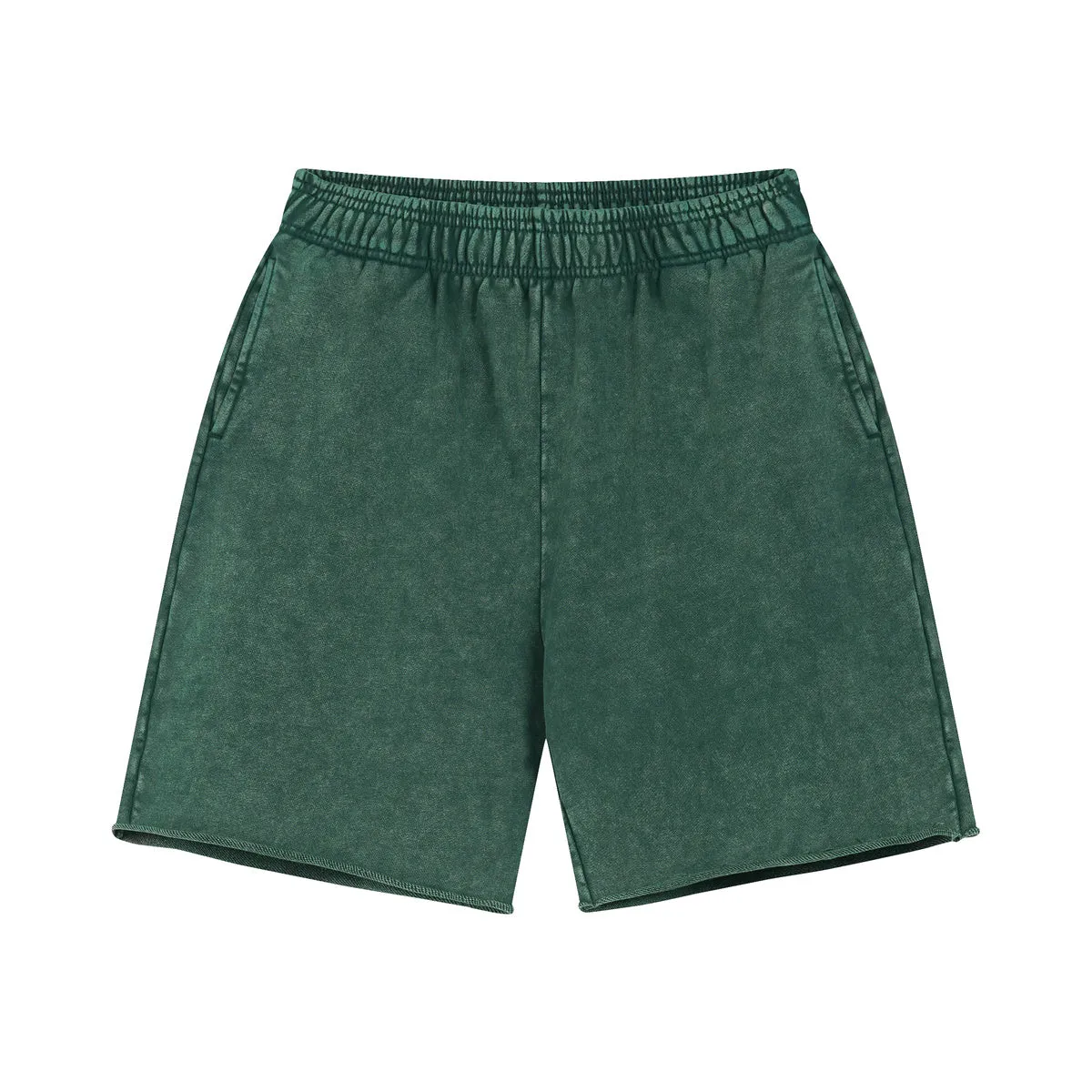 Raw Edge Washed Short Pants