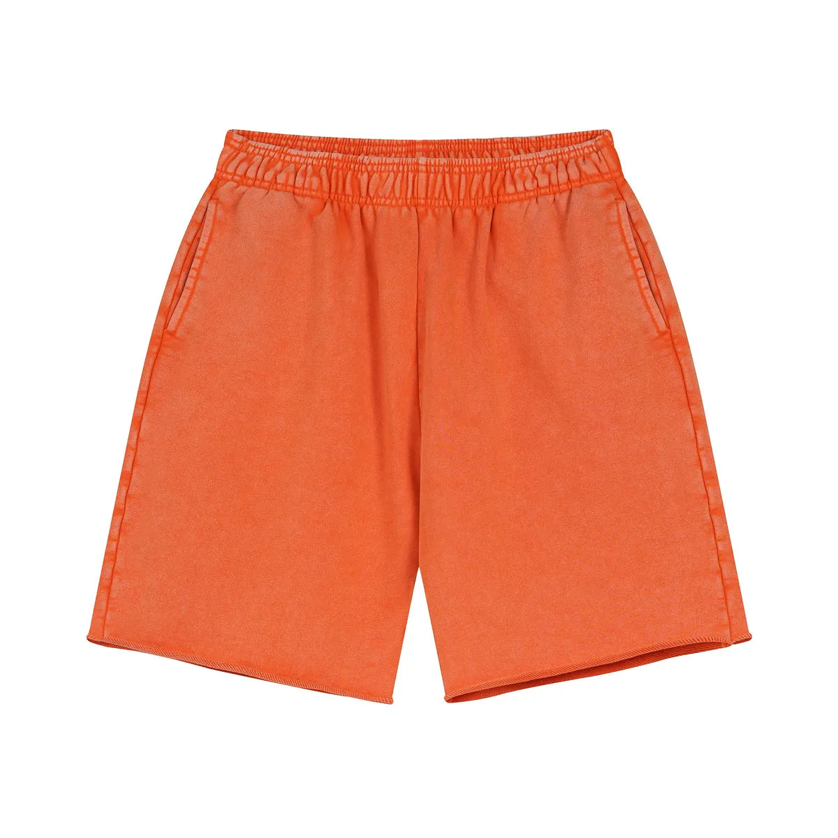 Raw Edge Washed Short Pants