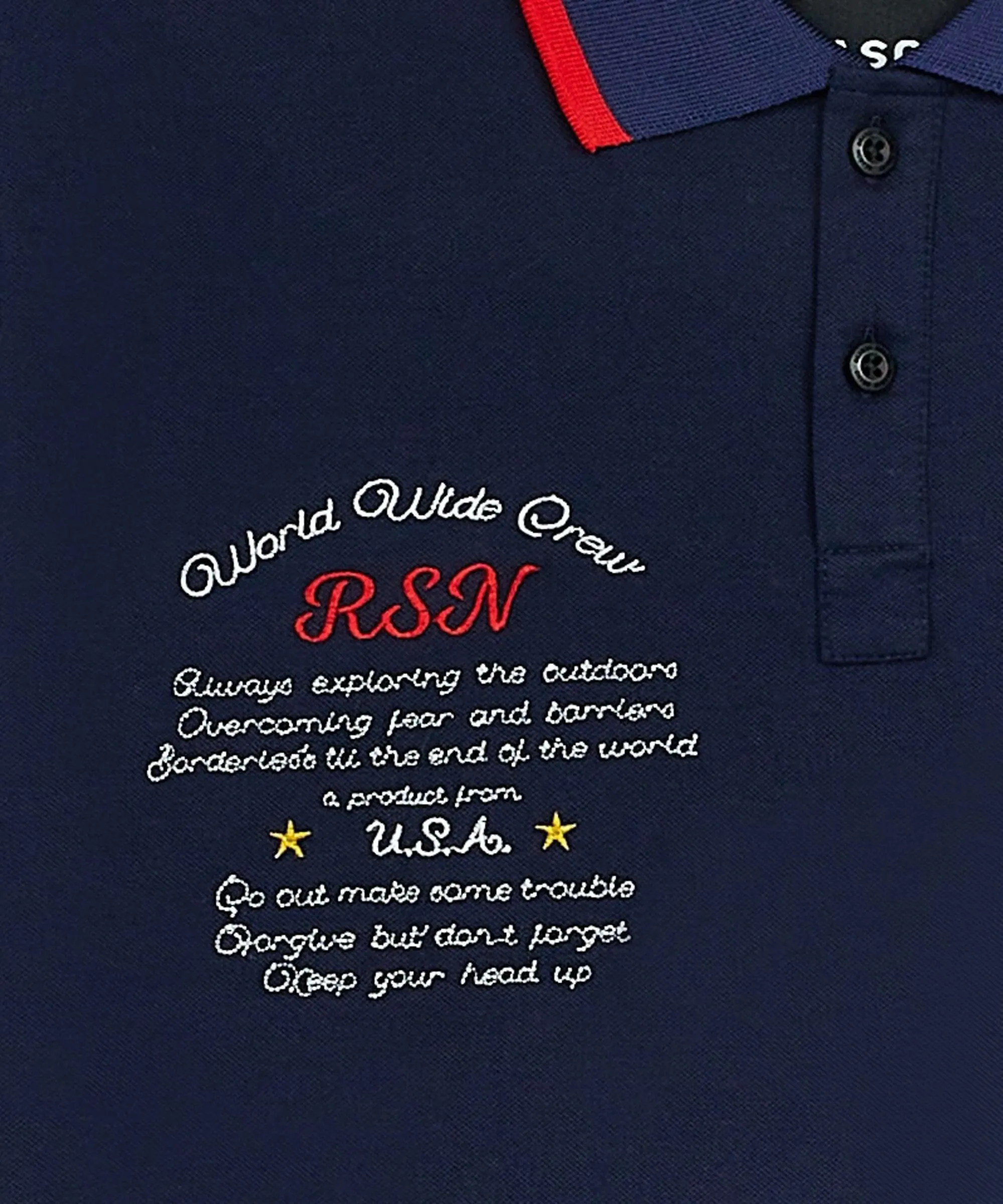 Reason Wild & Free Polo - Navy