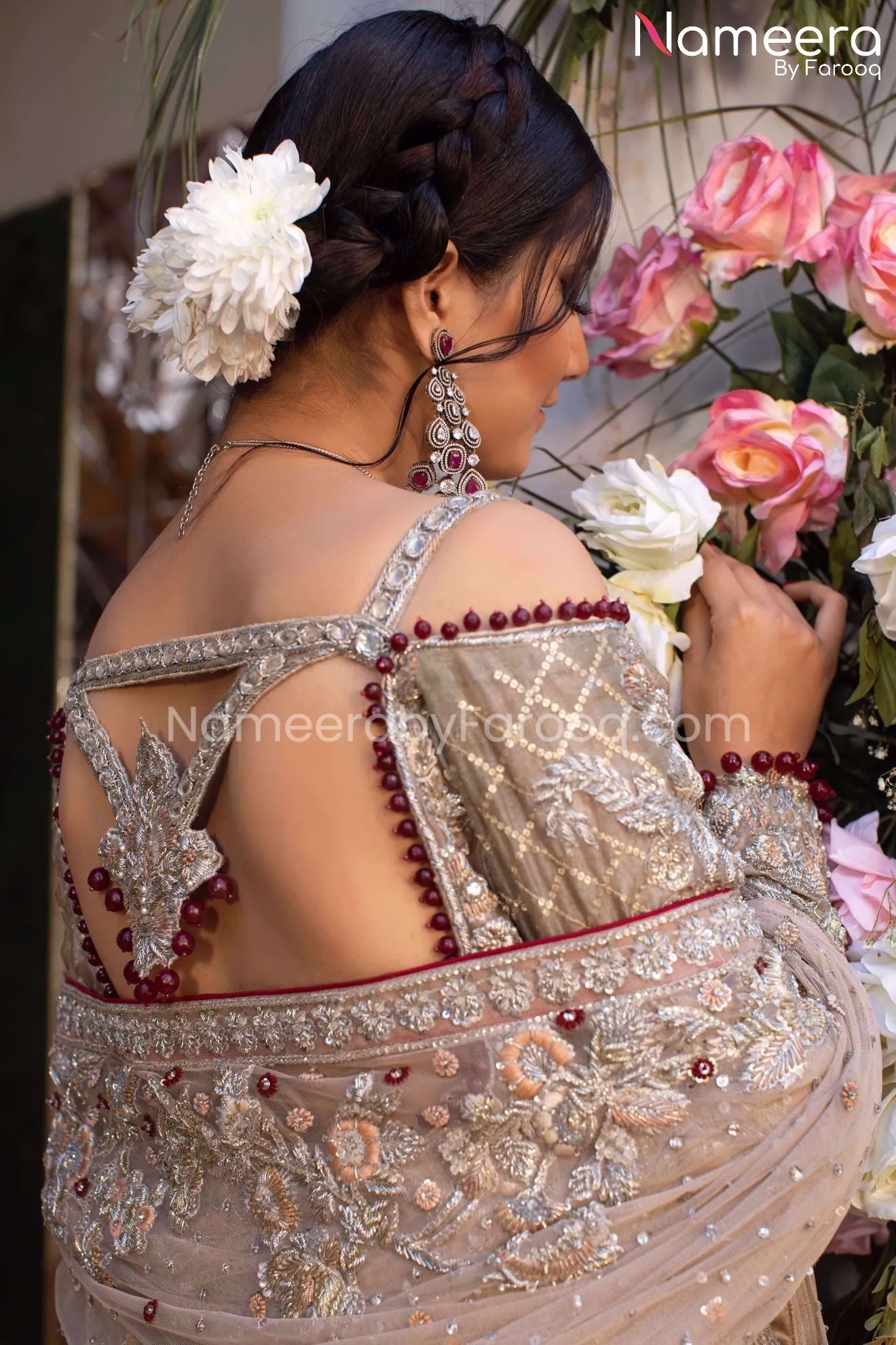 Red Lehenga with Open Shirt Bridal Dress Online #BS119