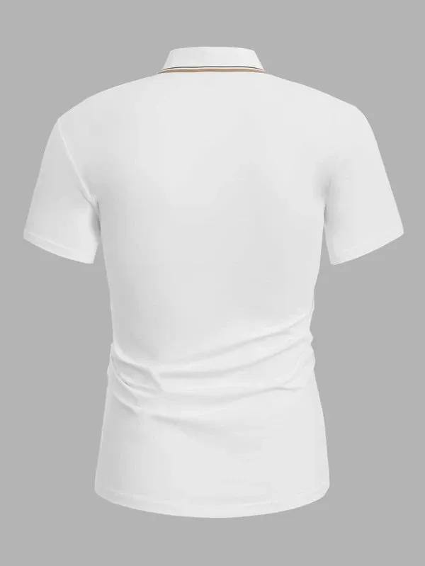 Regal | Striped Trim Polo