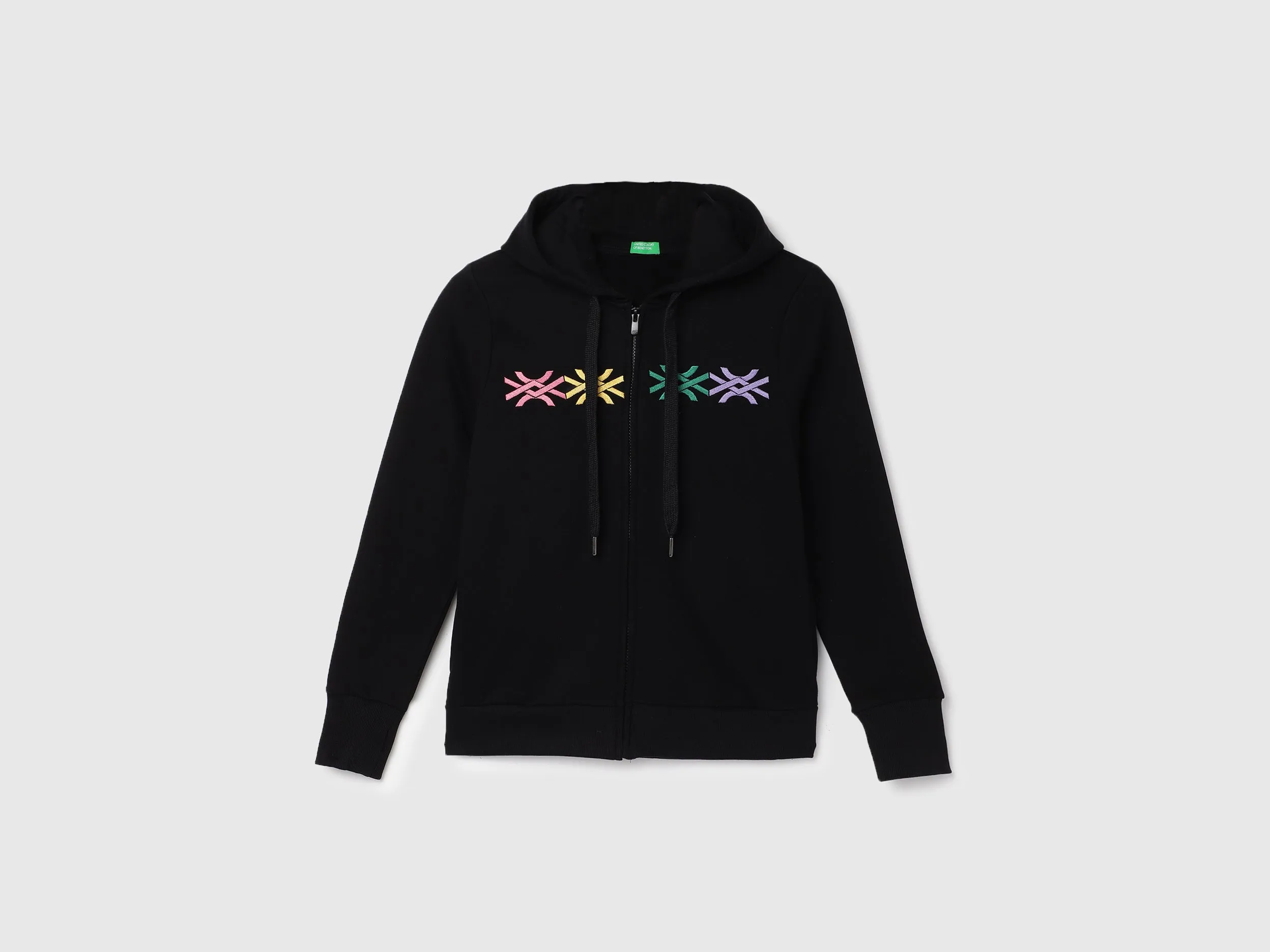 Regular Fit Hooded Neck Solid Pattern Sweatshirt