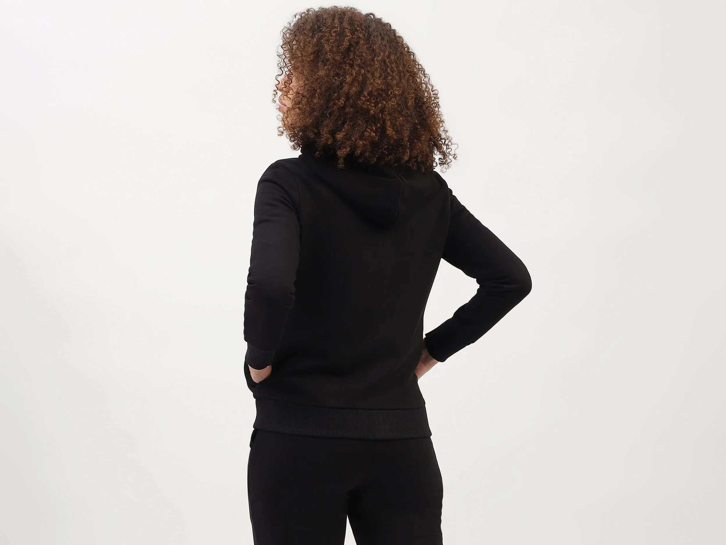 Regular Fit Hooded Neck Solid Pattern Sweatshirt
