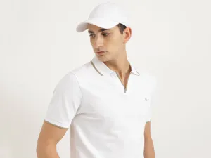 Regular Fit Johny Collar Solid Tshirt