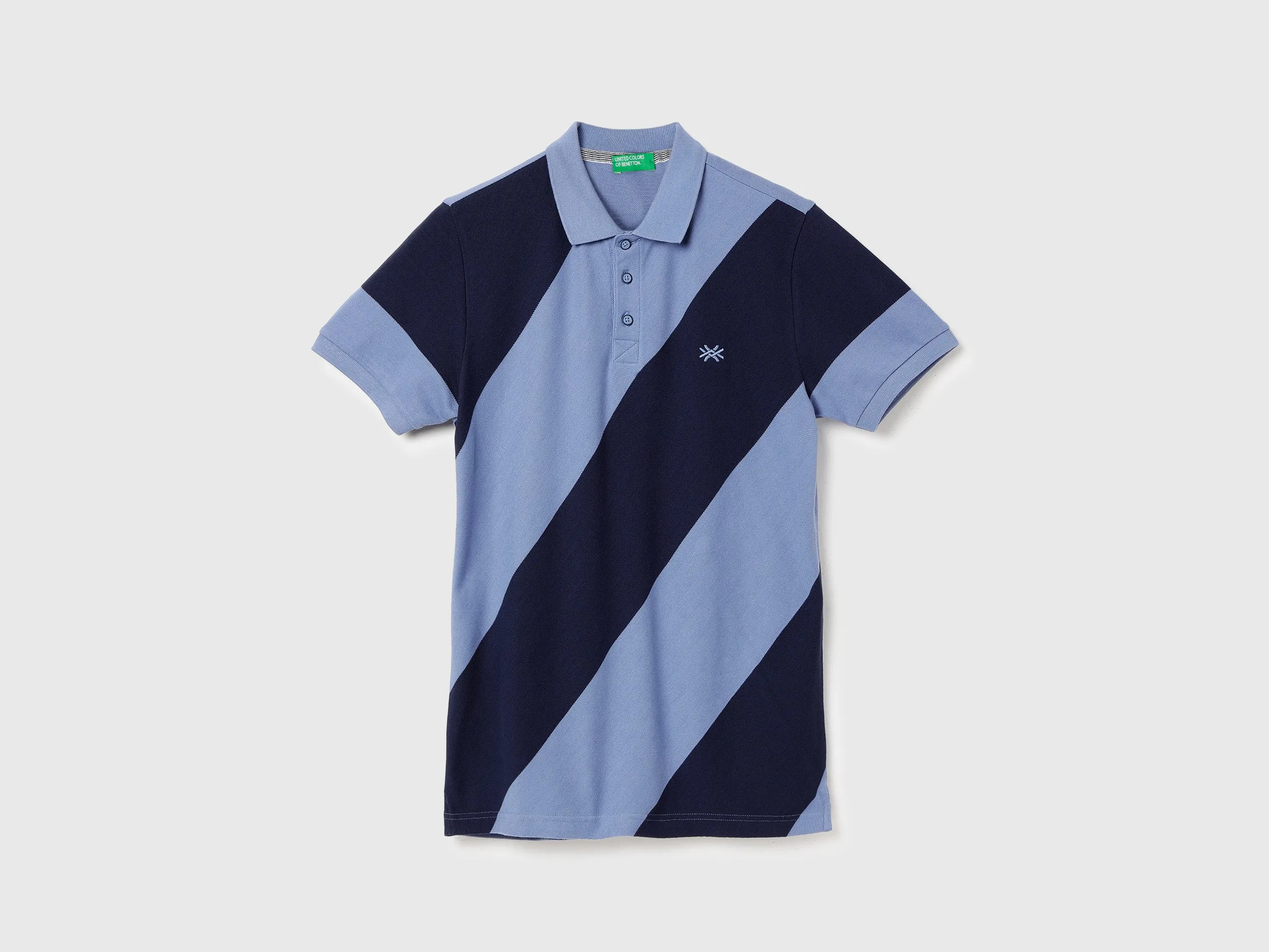 Regular Fit Polo Collar Striped T-Shirt